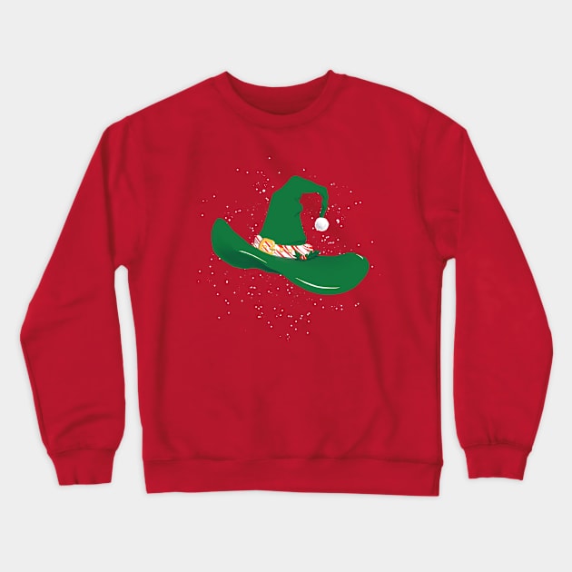 Santa Witch Crewneck Sweatshirt by fae_cairuhyn